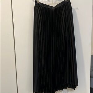 Elegant Black Pleated Skirt